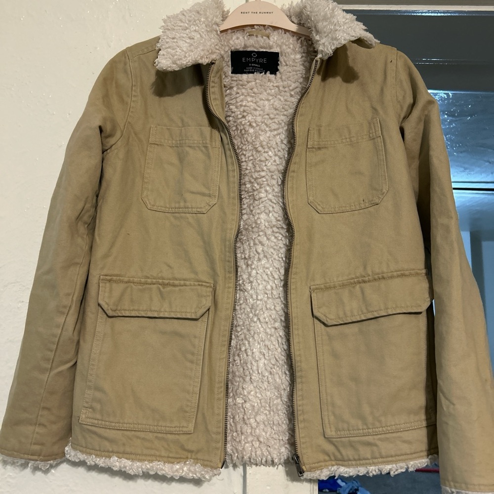 Empyre Cream Sherpa Jacket